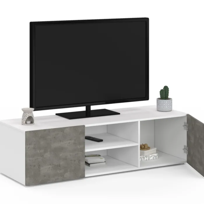 Meuble TV effet béton