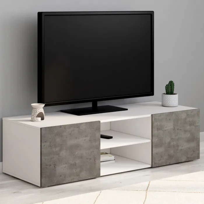 Meuble TV effet béton