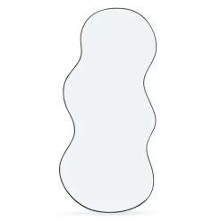 Miroir organique contour noir 45 x 100 cm