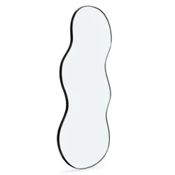 Miroir organique contour noir 45 x 100 cm