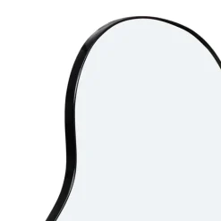 Miroir organique contour noir 45 x 100 cm