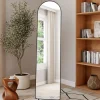 Miroir sur pied contour noir 160 x 40 cm