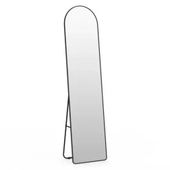 Miroir sur pied contour noir 160 x 40 cm