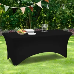 Nappe rectangulaire extensible noire
