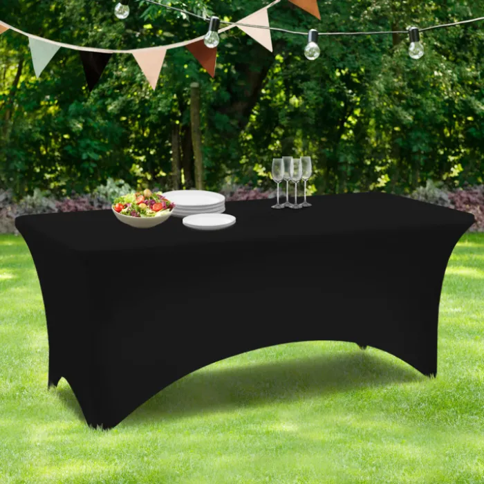 Nappe rectangulaire extensible noire