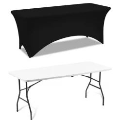Nappe rectangulaire extensible noire