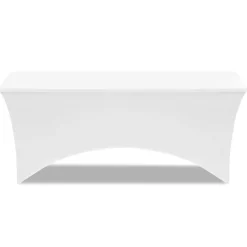 Nappe rectangulaire extensible blanche