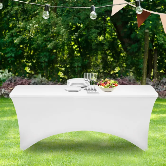 Nappe rectangulaire extensible blanche
