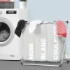 Panier à linge pliable gris 3 compartiments
