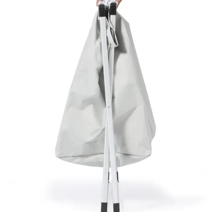 Panier à linge pliable gris 3 compartiments