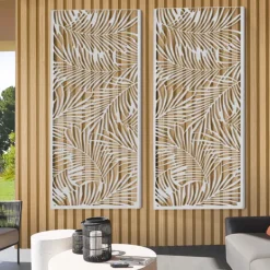 Panneau décoratif universel 150 x 50 CM PALM gris clair