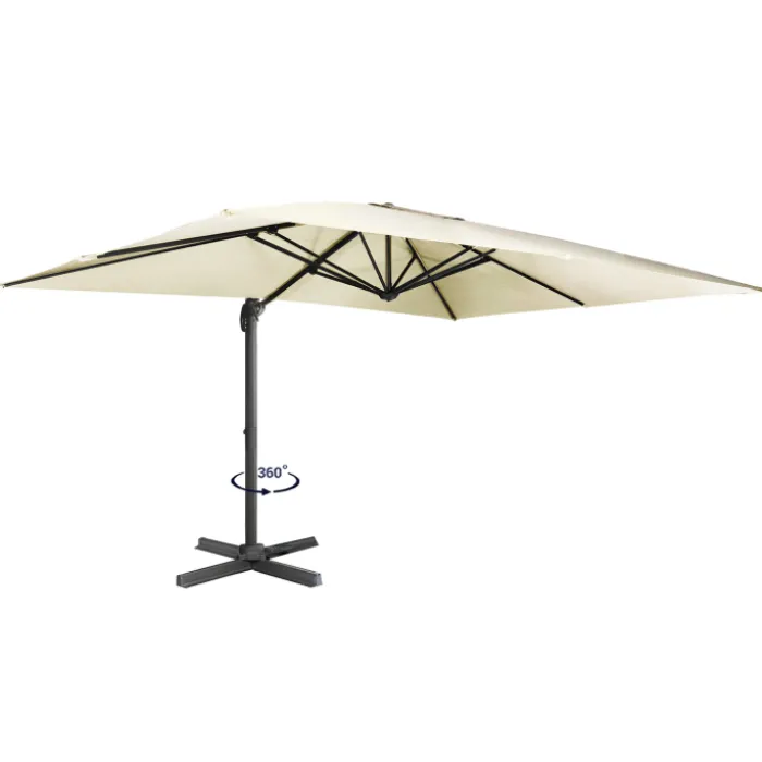 Parasol déporté 3x4 m écru