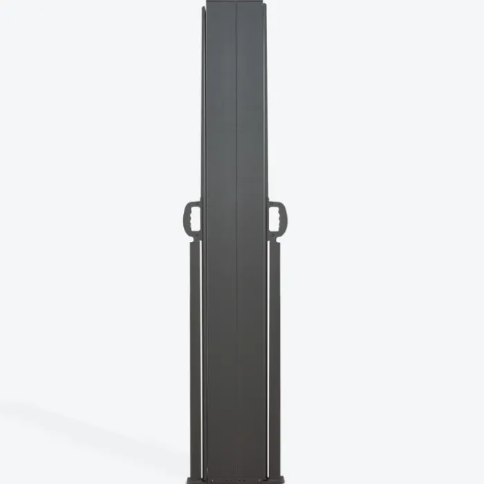 Paravent double rétractable 180 x 800 cm gris anthracite