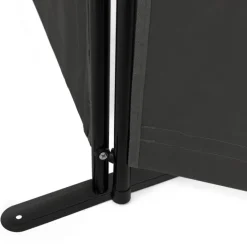 Paravent extérieur / intérieur sur pieds 3 panneaux gris anthracite