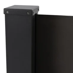 Paravent rétractable 5x2m gris anthracite