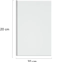 Paroi de baignoire pivotante 1 volet 70x120 cm