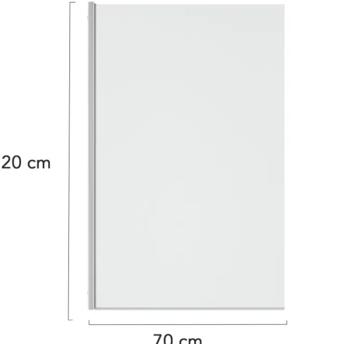 Paroi de baignoire pivotante 1 volet 70x120 cm
