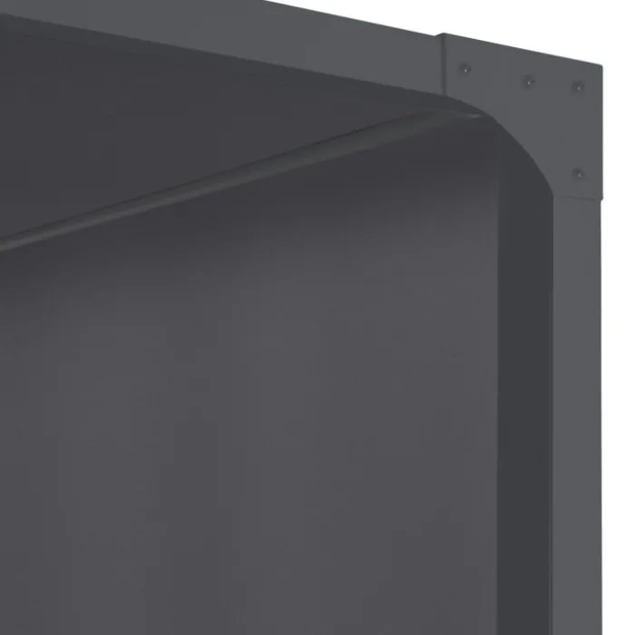 Pergola coulissante gris anthracite 2 pans 3x3 M