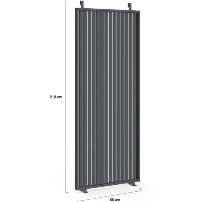 Pergola édition collector persiennes verticales toit rétractable 3x4 M 4 pans modulables gris anthracite