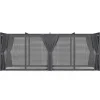 Pergola édition intégrale moustiquaire toit rétractable 3x6 M et 6 rideaux gris