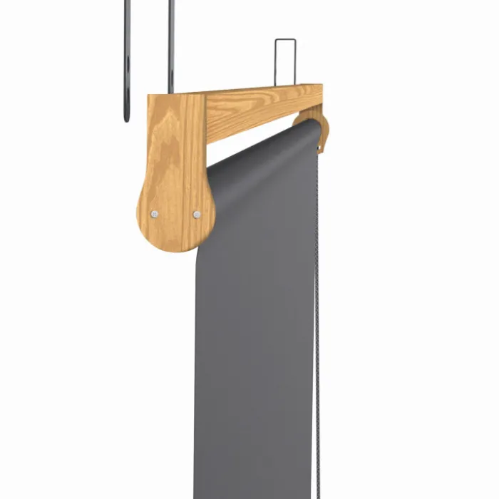 Pergola effet bois 3x4 M toit rétractable et 4 stores gris anthracite
