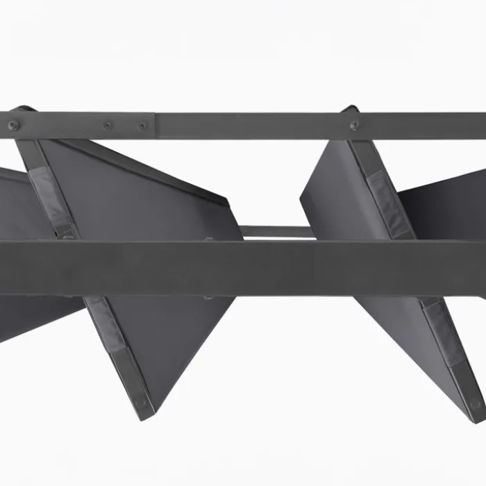 Pergola lames orientables gris anthracite 3x6m