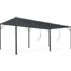 Pergola lames orientables gris anthracite 3x6m