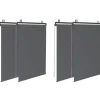 Pergola lames orientables et stores gris anthracite