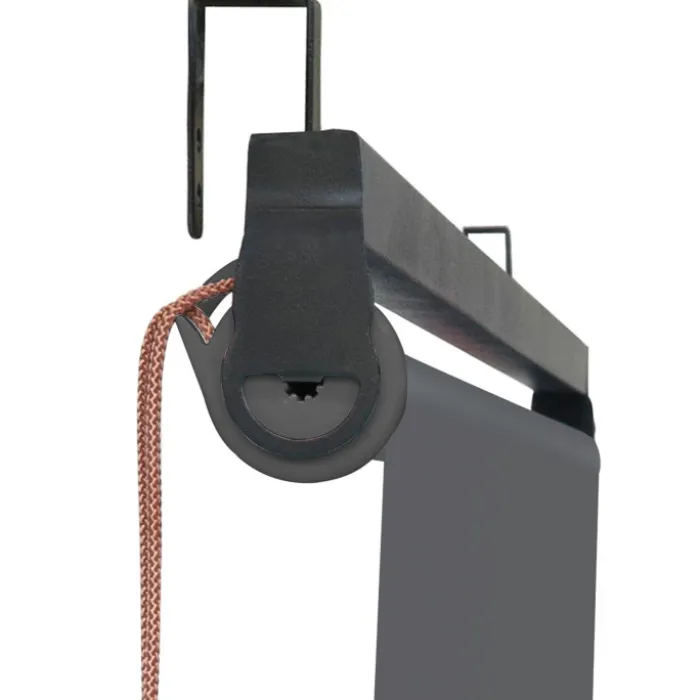 Pergola toit rétractable gris et stores enrouleurs