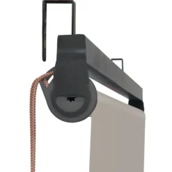 Pergola toit rétractable taupe et stores enrouleurs