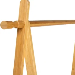 Portant vêtements en bambou