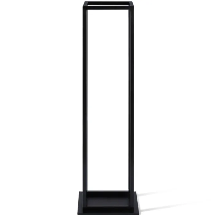 Porte bûches vertical intérieur 112 CM en métal noir