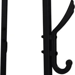Porte-manteau industriel sur pied avec étagères