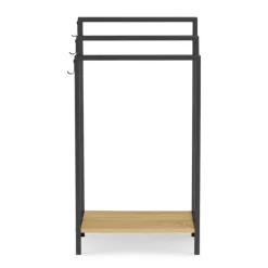 Porte-serviettes design industriel avec une étagère