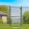 Portillon gris anthracite jardin en acier 105 x 150 cm