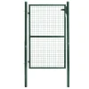 Portillon vert jardin en acier 105 x 150 cm