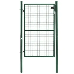 Portillon vert jardin en acier 105 x 150 cm