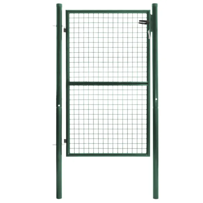 Portillon vert jardin en acier 105 x 150 cm