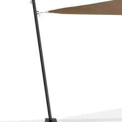 Poteau pour toile ombrage en acier noir 220 cm