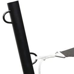 Poteau pour toile ombrage en acier noir 220 cm