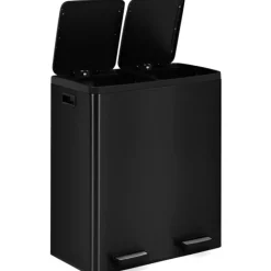 Poubelle de cuisine 2x30L seaux amovibles avec pédales