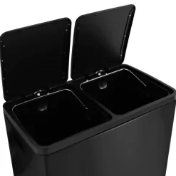 Poubelle de cuisine 2x30L seaux amovibles avec pédales