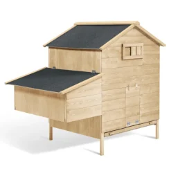 Poulailler 4 à 6 poules en bois avec pondoir