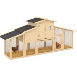 Poulailler XXL en bois avec pondoir