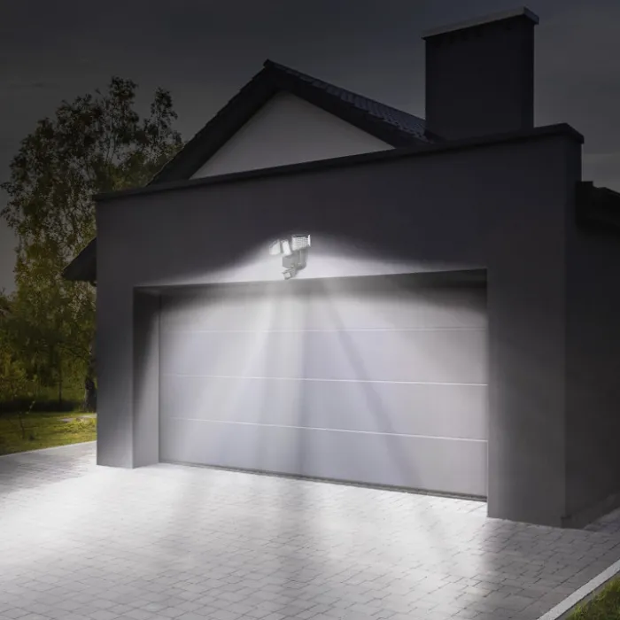 Projecteur LED solaire 3 spots 178 LED avec détecteur de mouvement