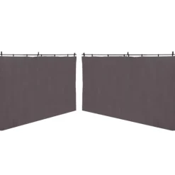 Rideaux extérieurs pour pergola 3x4m gris