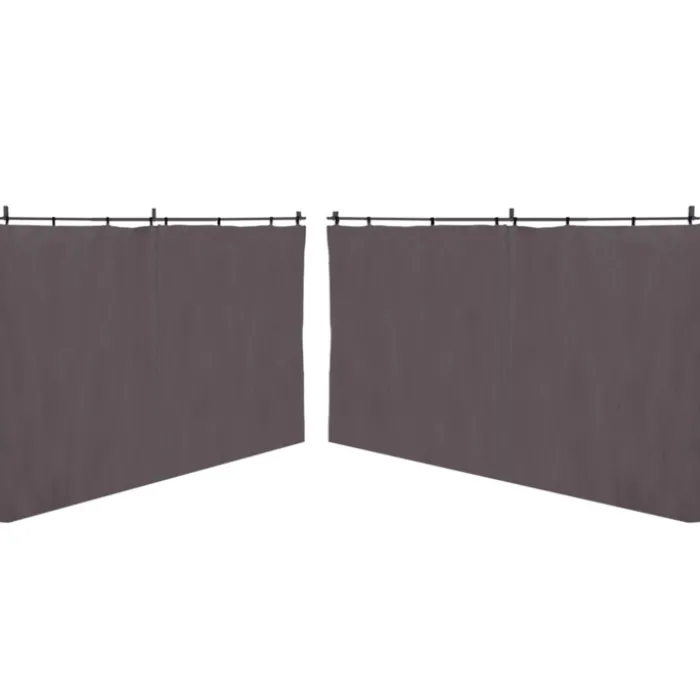 Rideaux extérieurs pour pergola 3x4m gris