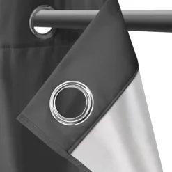 Rideaux occultants thermiques gris anthracite