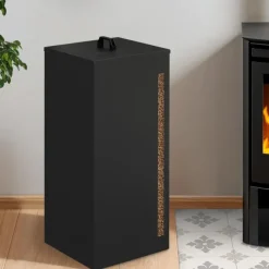 Réservoir à granulés rangement à pellets intérieur 55 kg avec jauge transparente