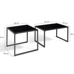 Salon de jardin d'angle bas 8 personnes gris